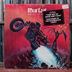 Meatloaf - Bat Out Of Hell - 1976 Epic, VG+/VG w/Shrink & Hype