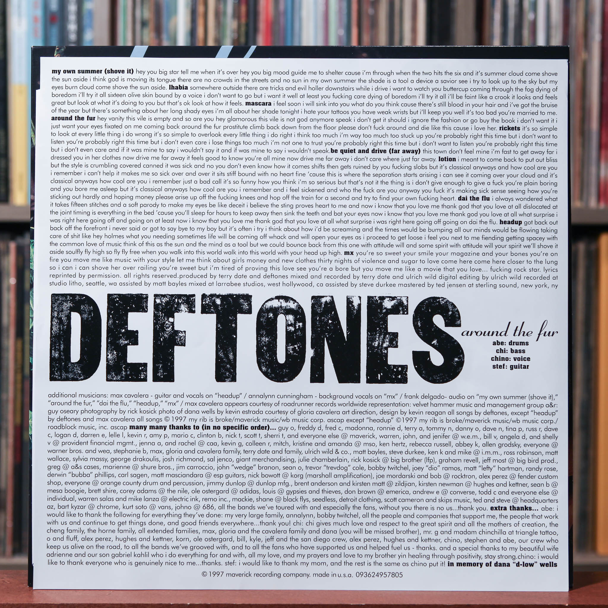 Deftones - Around The Fur - 2020 Maverick, EX/NM