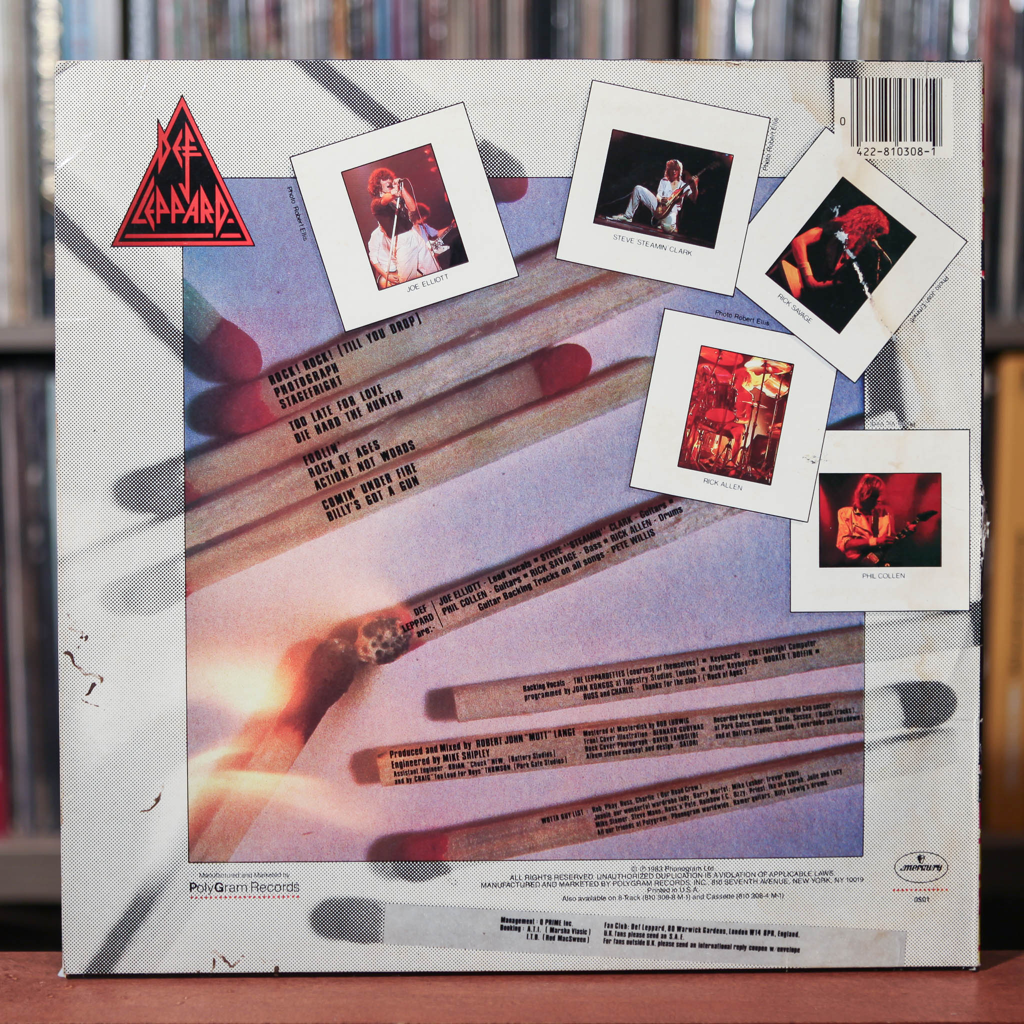 Def Leppard - Pyromania - 1983 Mercury, VG/VG Def Leppard - Pyromania - 1983 Mercury, VG/VG