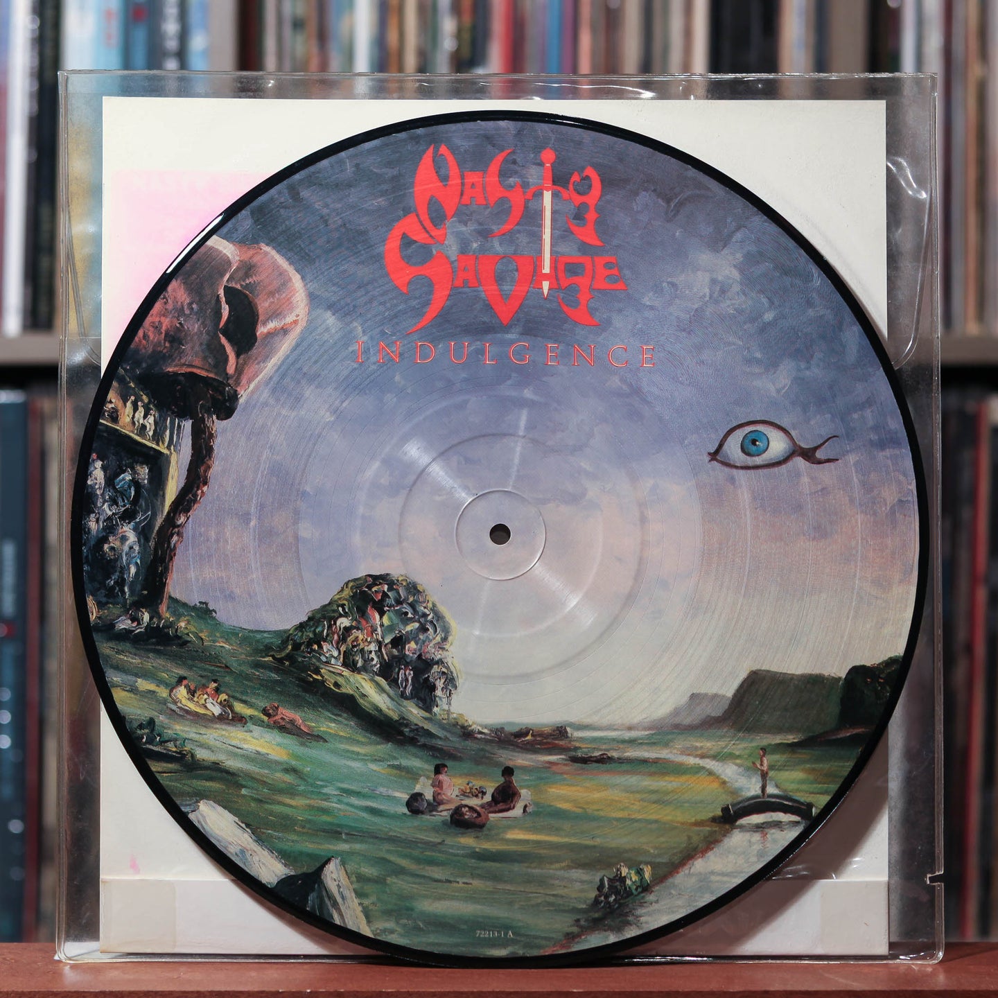 Nasty Savage - Indulgence - PICTURE DISC 1987 Metal Blade, VG/VG