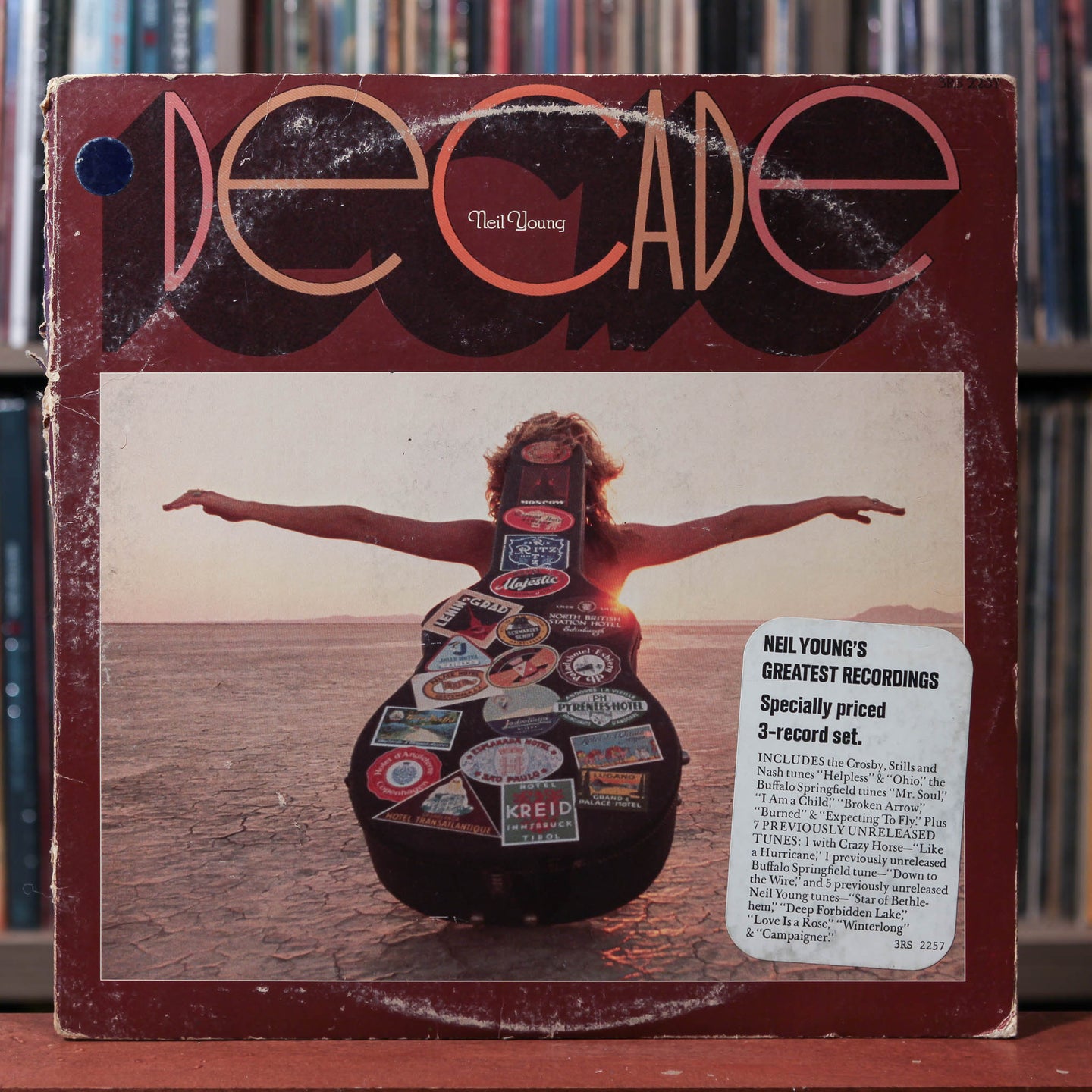 Neil Young - Decade - 3LP - 1977 Reprise, G+/VG
