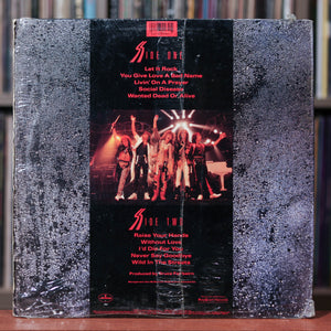 Bon Jovi - Slippery When Wet - 1986 Mercury, VG/VG w/Shrink & Hype