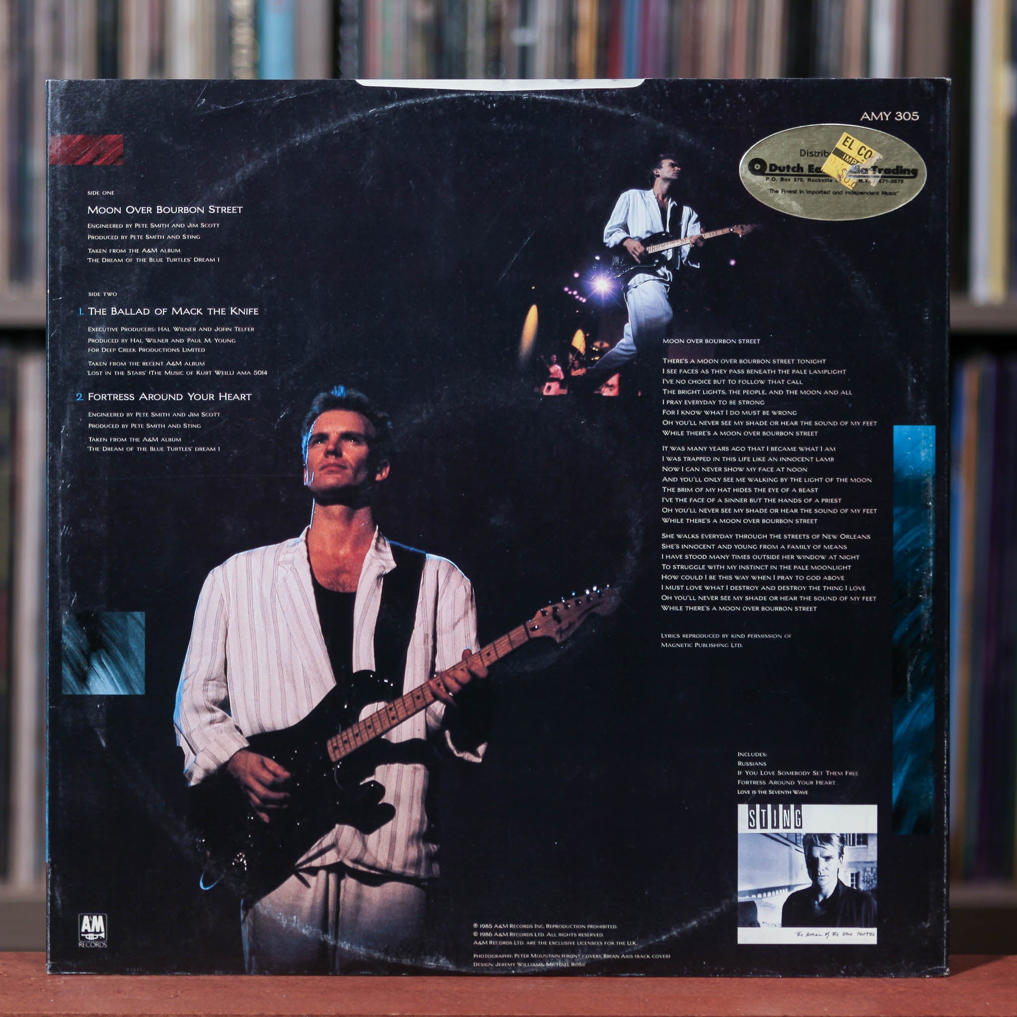 Sting MOON OVER BOURBON STREET アナログ盤 Sting - Moon Over Bourbon Street - 12