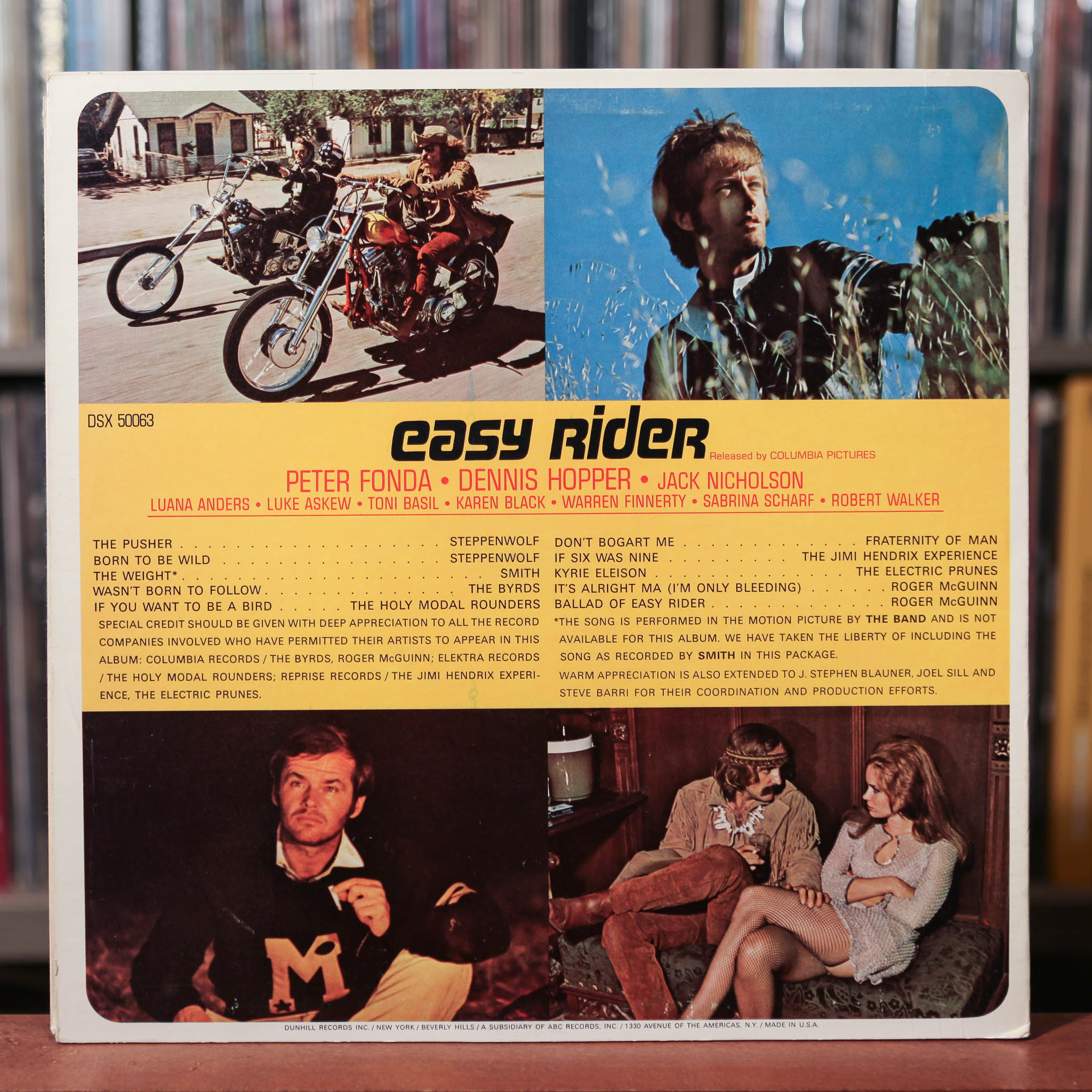 Easy Rider - Original Motion Picture Soundtrack - 1969 ABC/Dunhill Rec