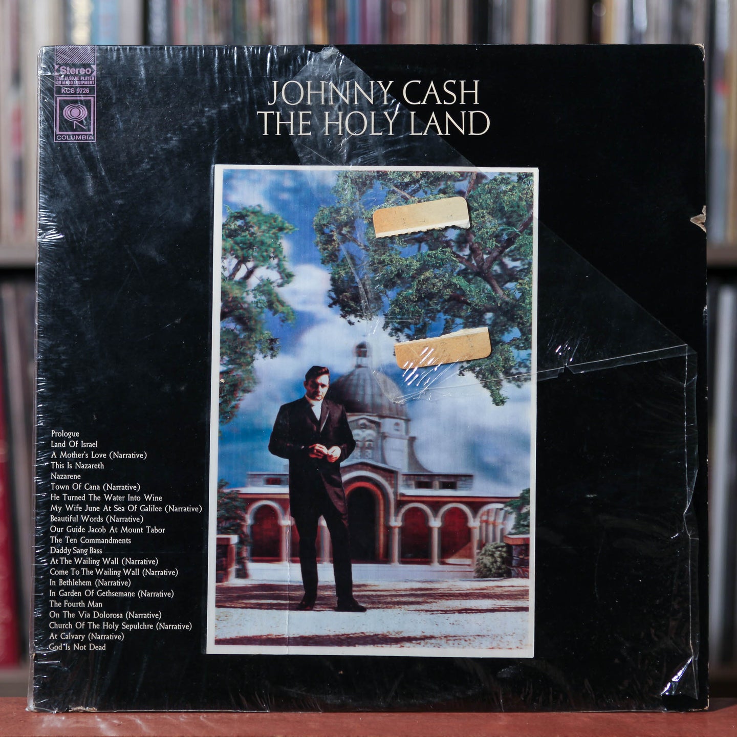 Johnny Cash - The Holy Land - 3D Cover 1969 Columbia, VG/VG w/Shrink