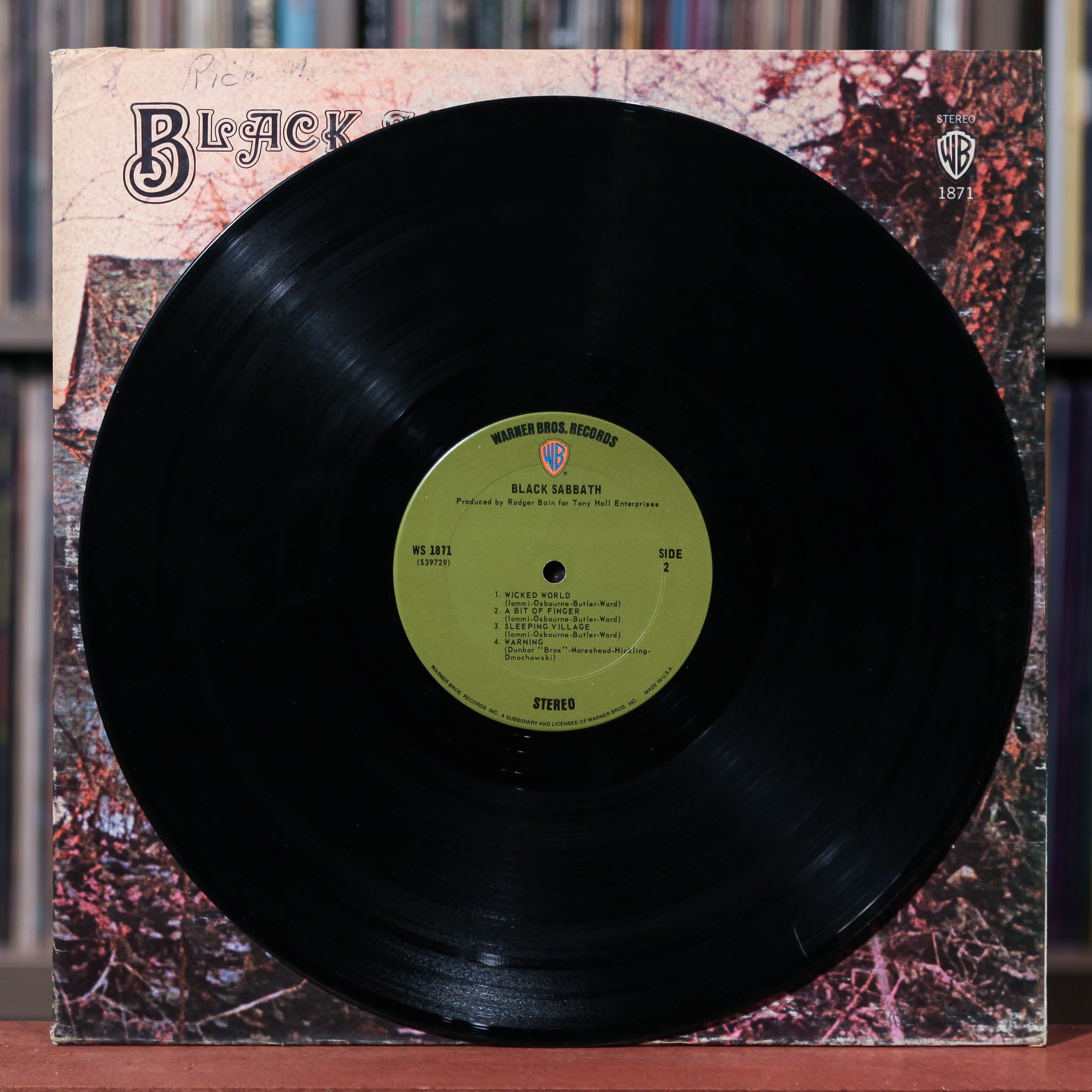 Black Sabbath - Self Titled - 1970 Warner Bros, VG+/VG
