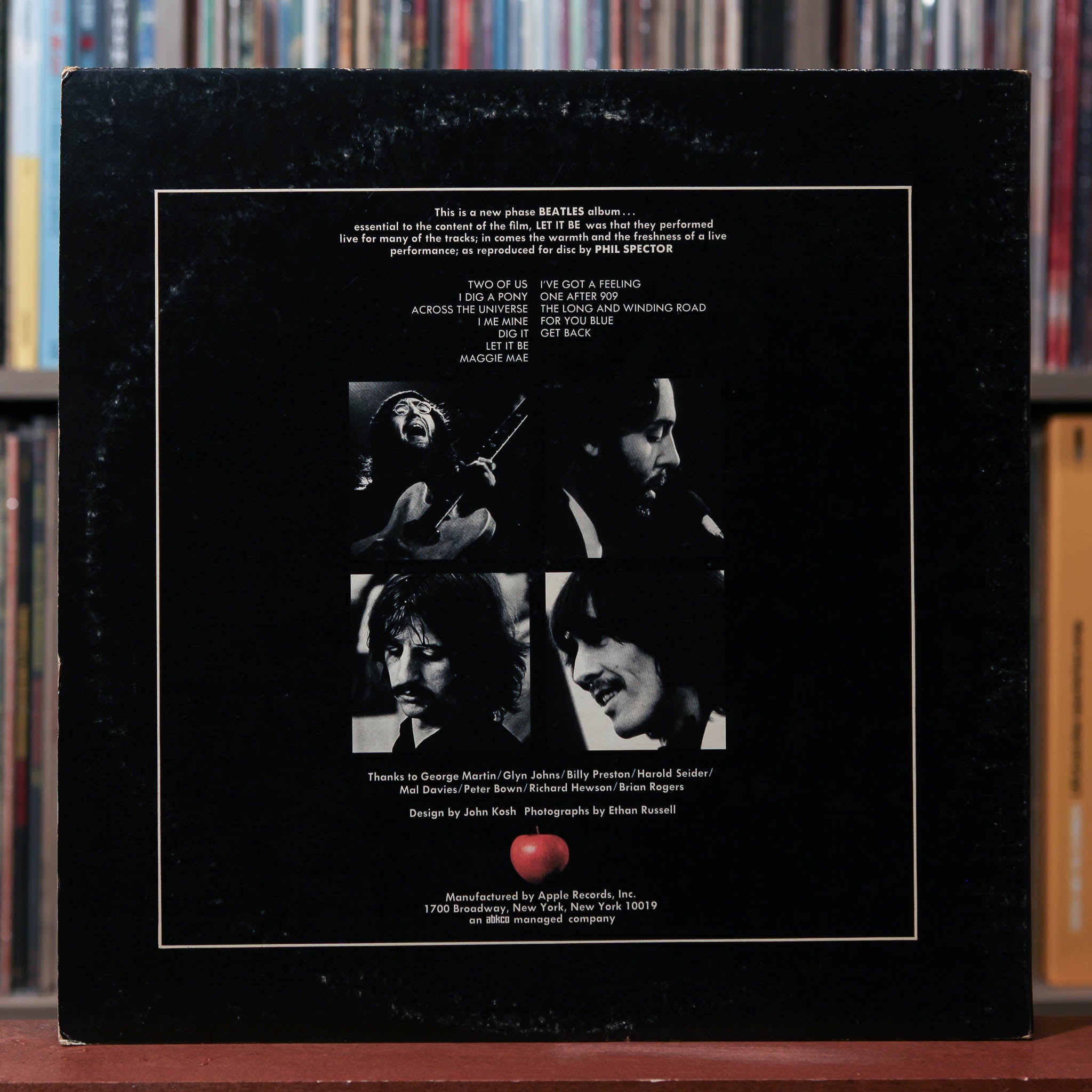 The Beatles - Let It Be - 1970 Apple Records, VG/VG+