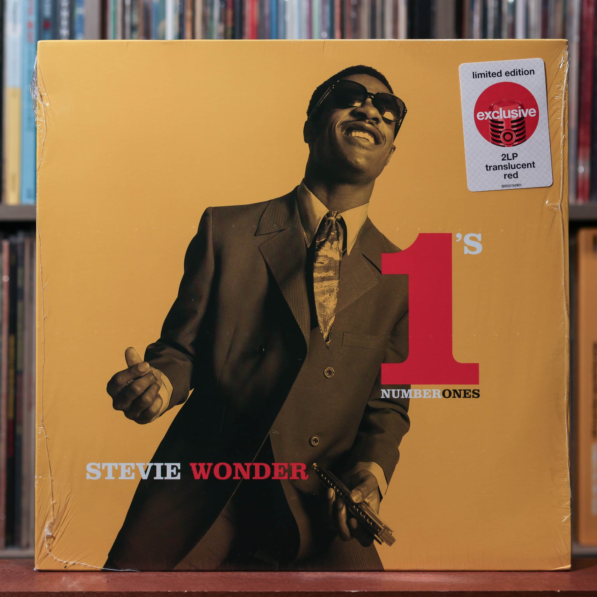 Stevie Wonder - Number 1's - 2LP IN SHRINK W/ HYPE TRANS RED 2020 Moto