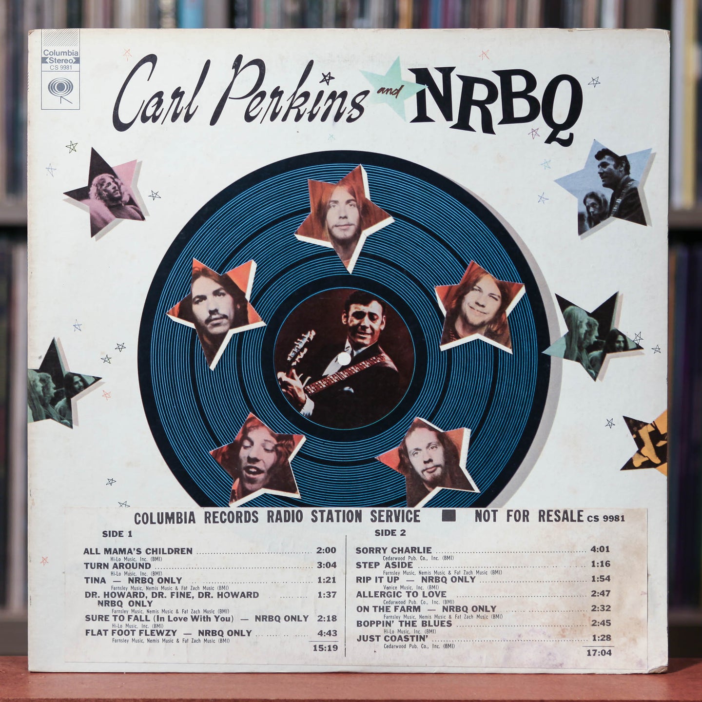 Carl Perkins And NRBQ - Boppin' The Blues - Promo - 1970 CBS, VG/VG+