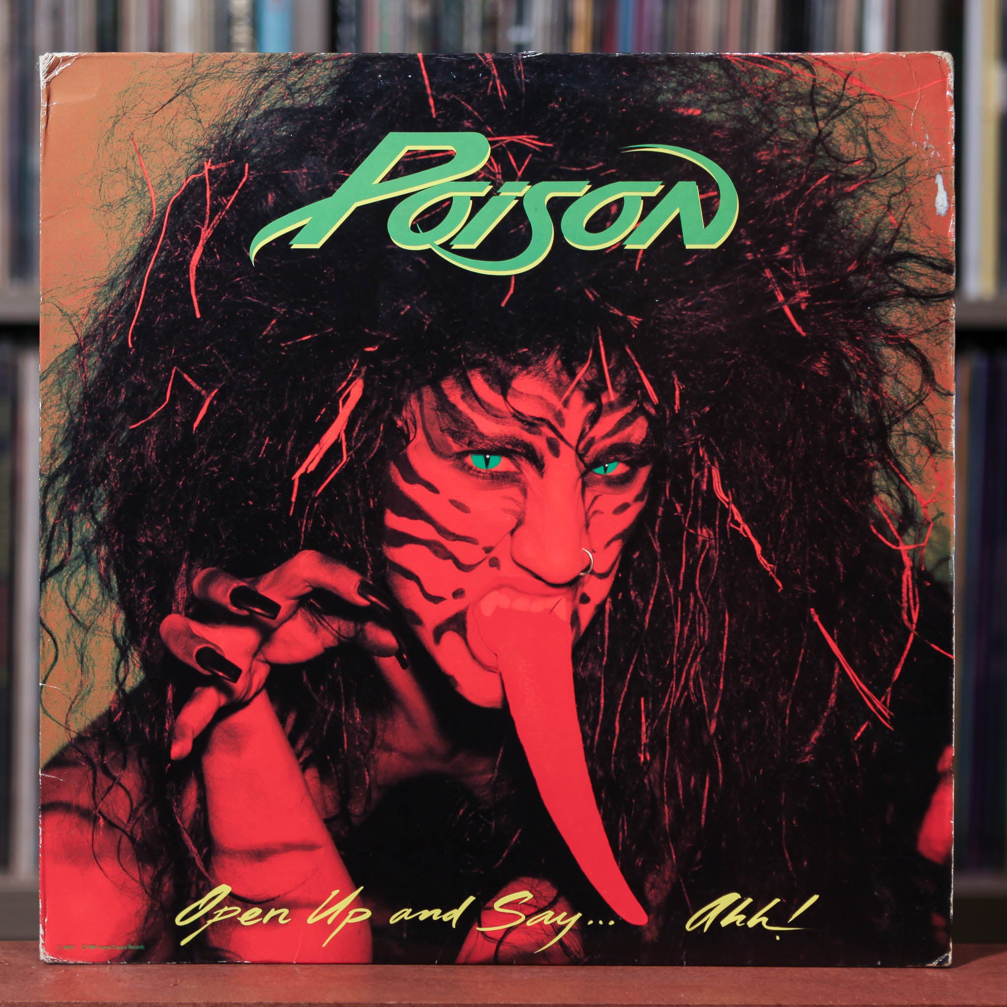 Poison - Open Up And SayAhh! - 1988 Enigma, VG,VG+