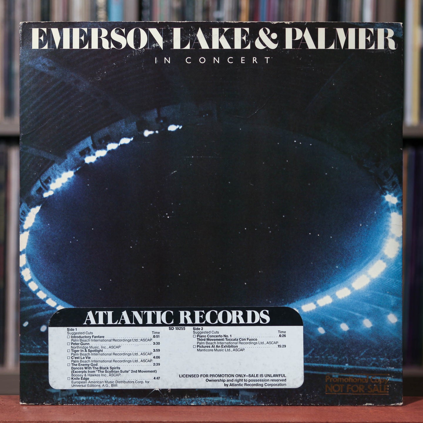 Emerson Lake & Palmer - In Concert - RARE PROMO - 1979 Atlantic, VG/VG+