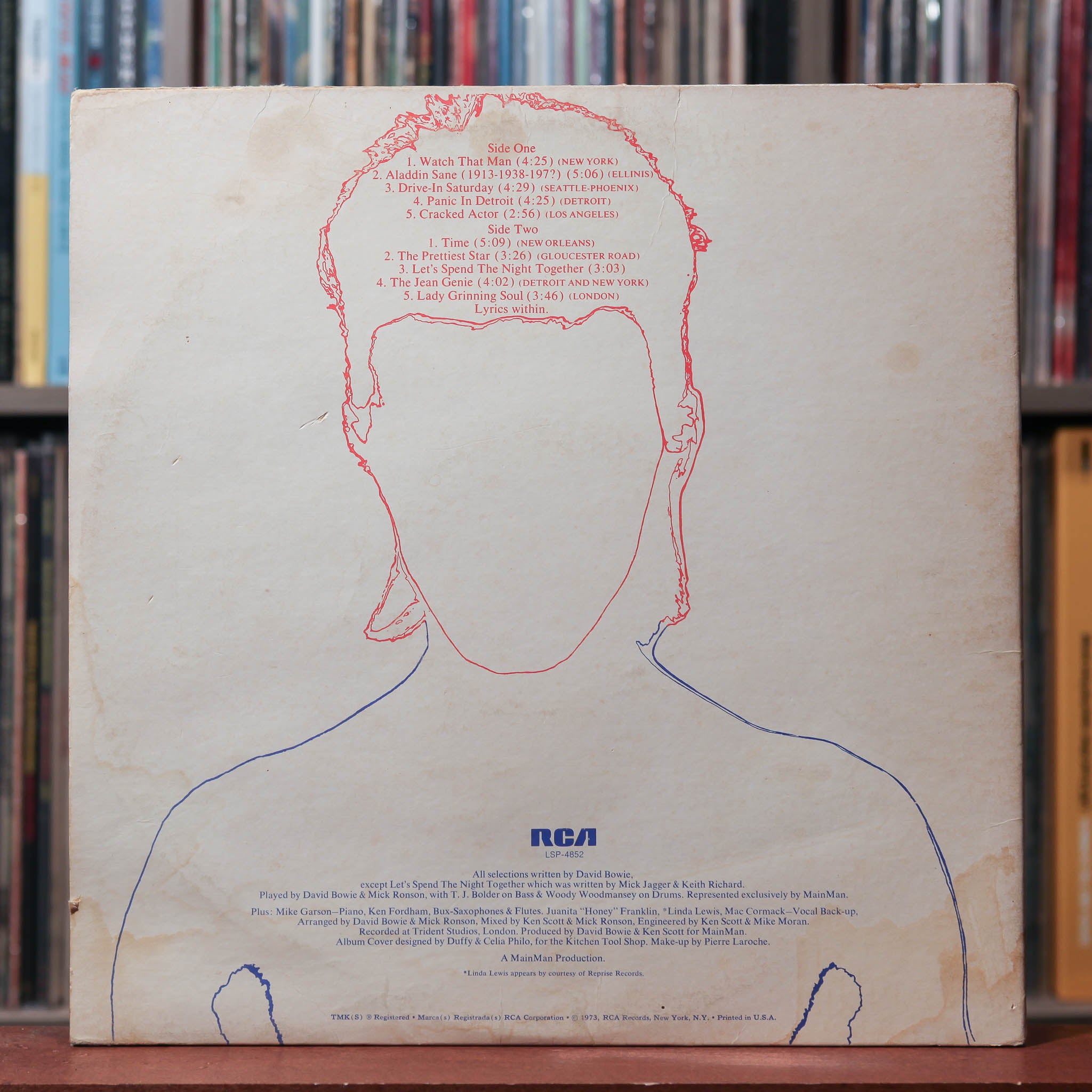 David Bowie - Aladdin Sane - 1973 RCA Victor, VG/VG+