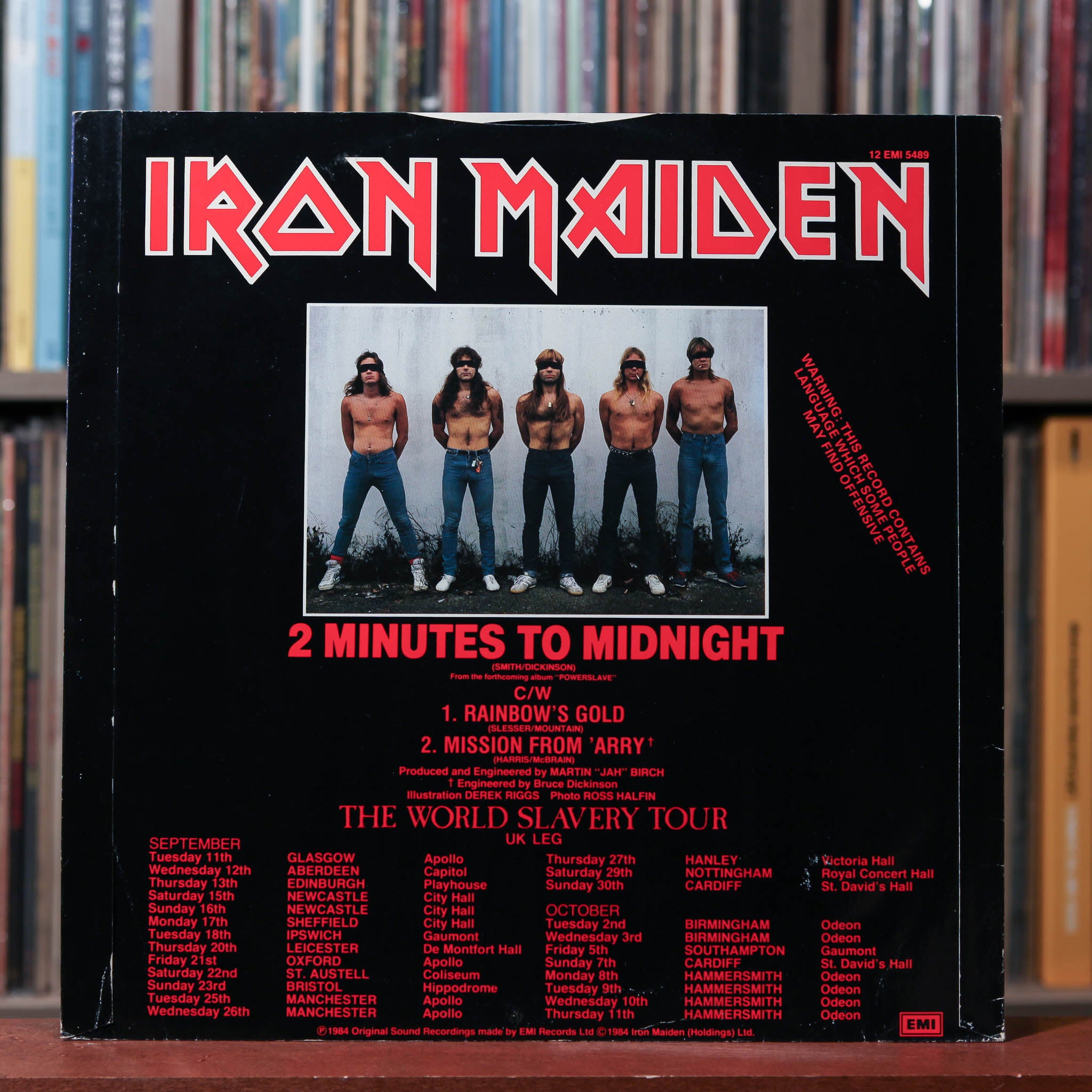 Iron Maiden - 2 Minutes To Midnight - UK 1984 EMI, VG/VG+