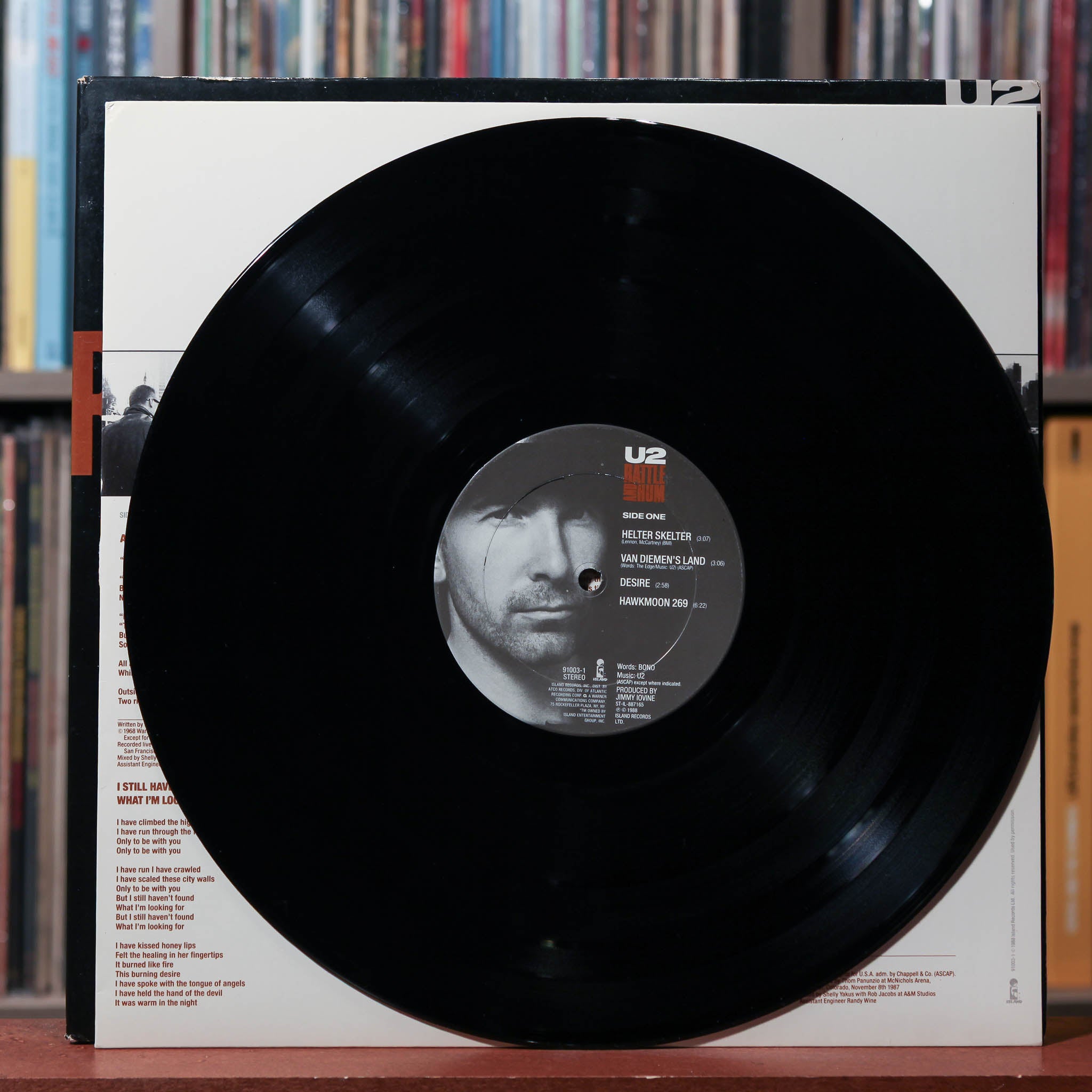 U2 - Rattle And Hum - 2LP 1988 Island Records, VG/EX