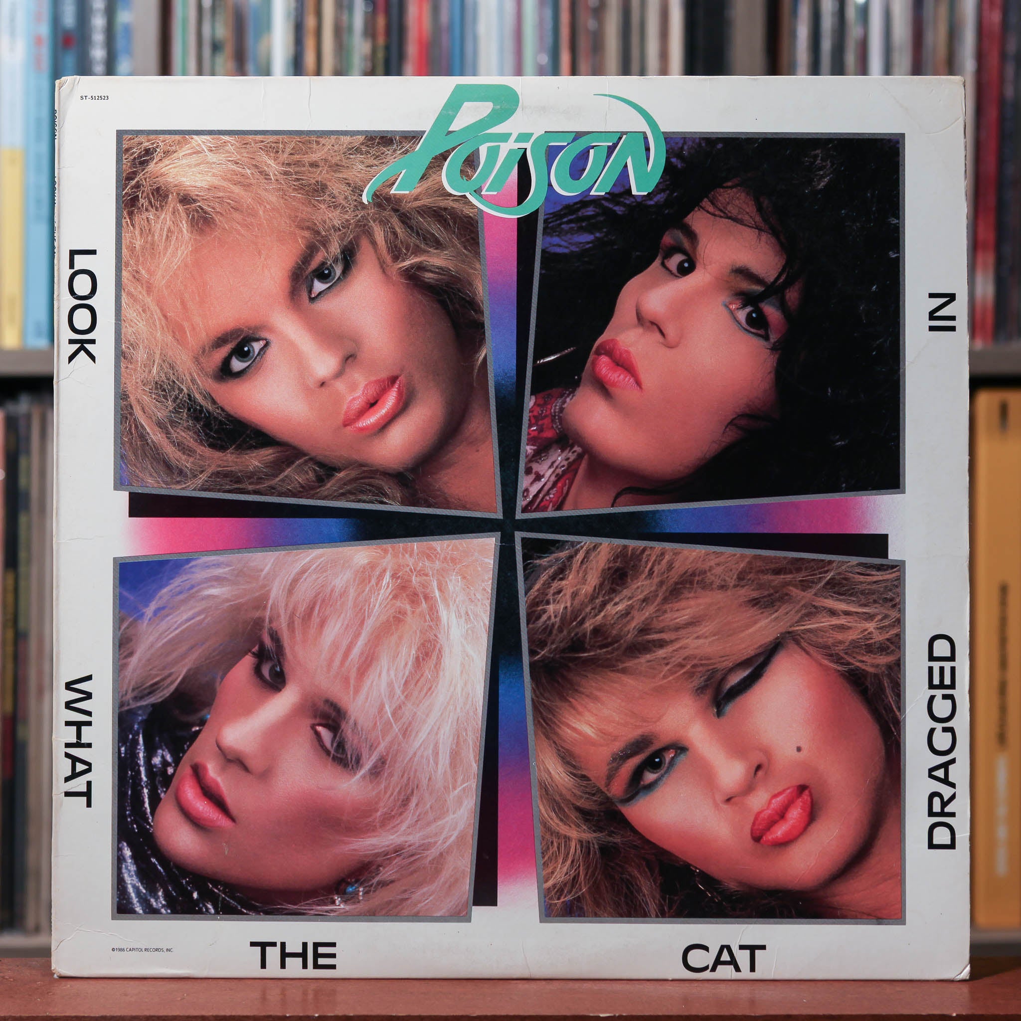 Poison - Look What The Cat Dragged In - 1986 Capitol Records, VG/VG