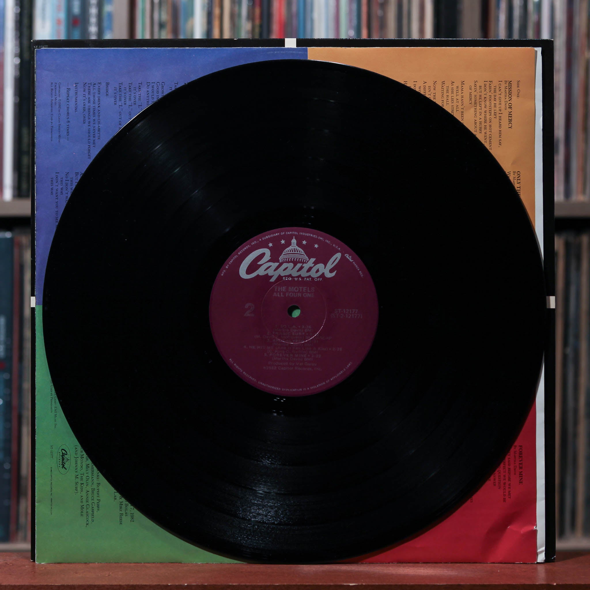 The Motels - All Four One - 1982 Capitol Records, EX/EX