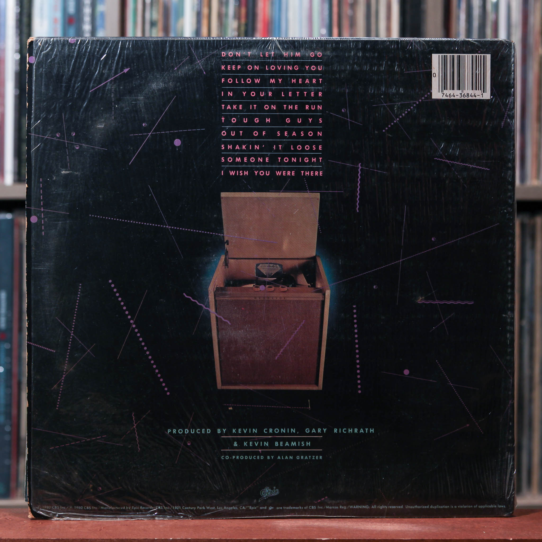 Reoです REO Speedwagon - Hi Infidelity - IN SHRINK 1980 Epic, VG/VG+