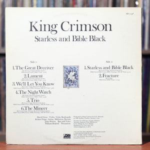 King Crimson - Starless and Bible Black - 1974 Atlantic, VG++/EX