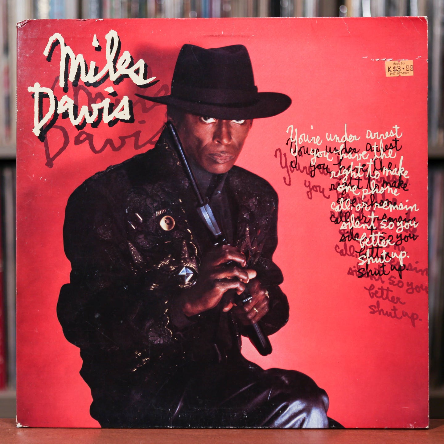 Miles Davis - You're Under Arrest - Rare PROMO - 1985 Columbia, VG/EX