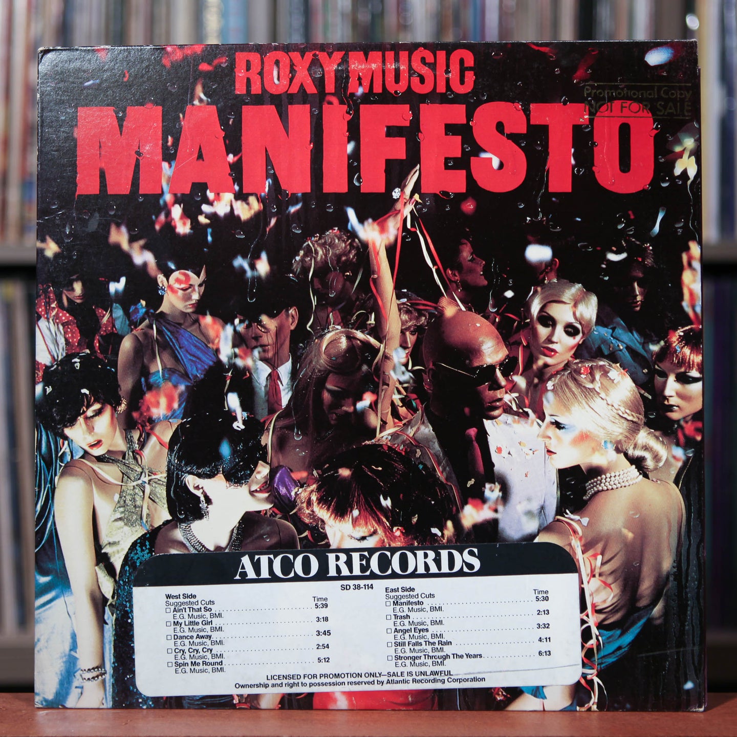 Roxy Music - Manifesto - Rare PROMO - 1979 ATCO, VG+/VG+