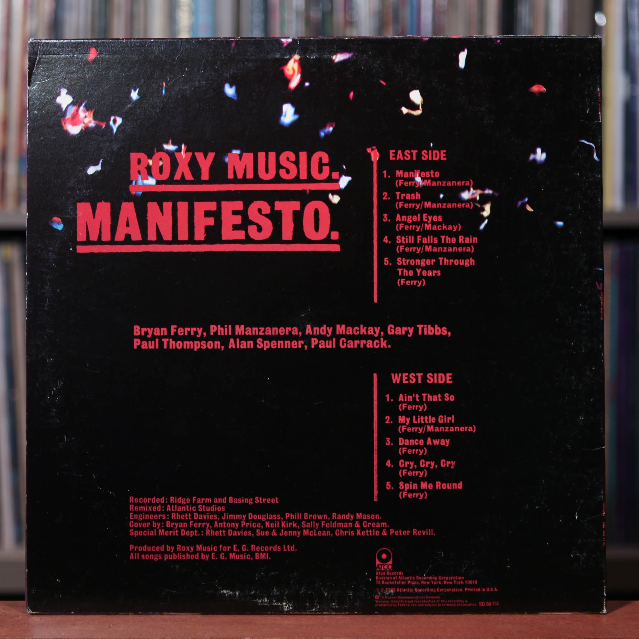 Roxy Music Manifesto 旧規格　未開封 Amazon.com: Roxy Music - Manifesto - Polydor - 2344 129, EG - 2344